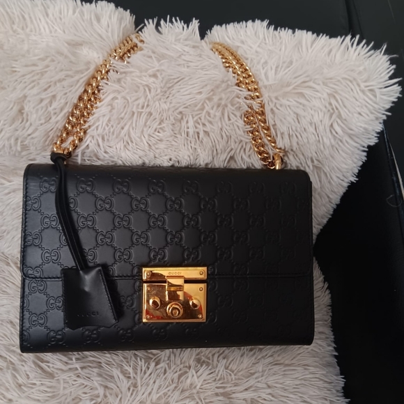 Gucci Handbags - GUCCIGuccissima Medium Padlock Shoulder Bag